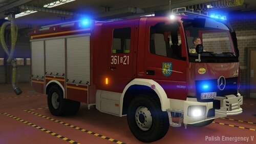 Mercedes Atego GBA 1530 Straży Pożarnej - EMS & Fire - Polish Emergency V